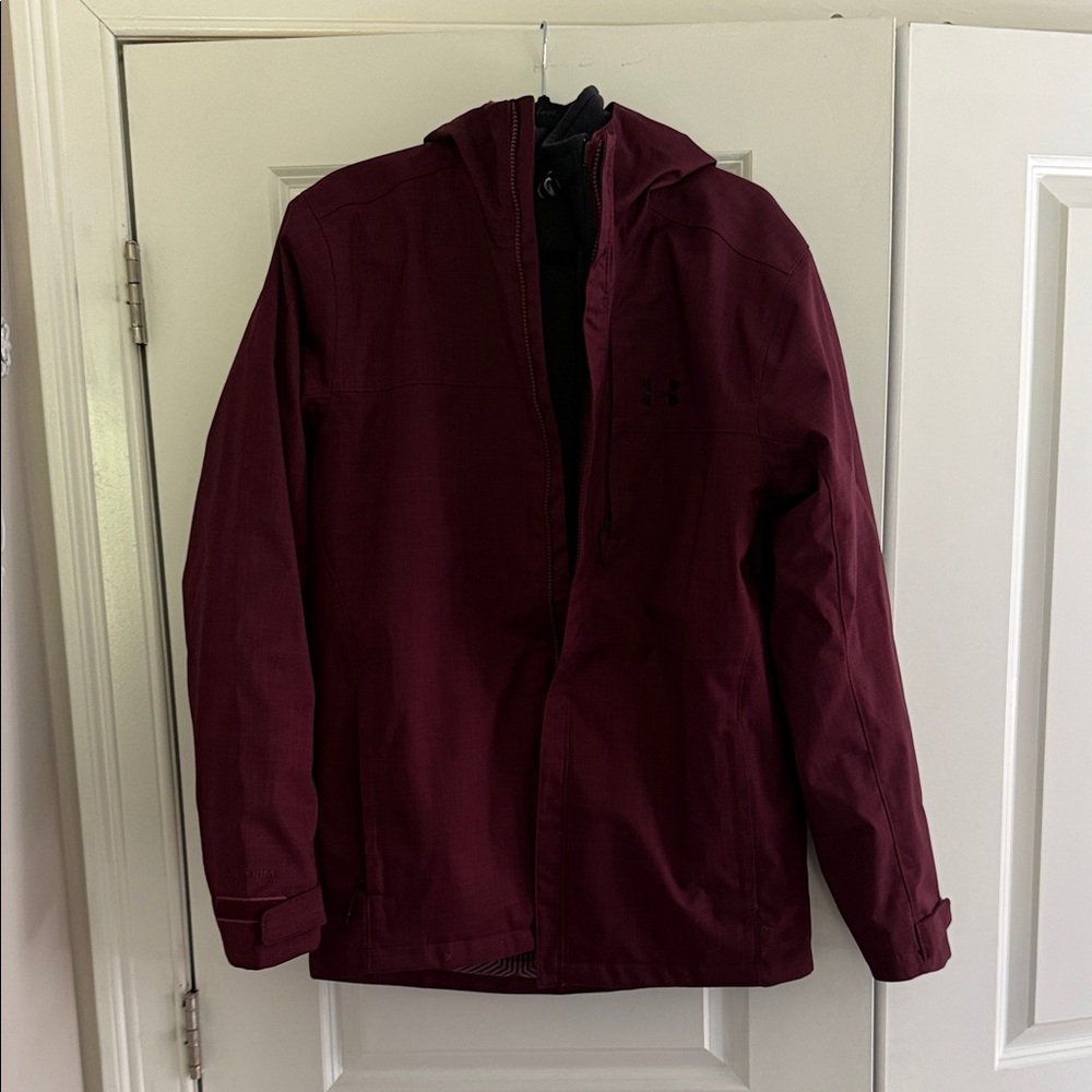 Under Armour Men's Deep Burgundy Jacket (Fleece Lined)